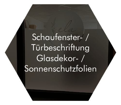 Leistungen Schaufensterbeschriftung